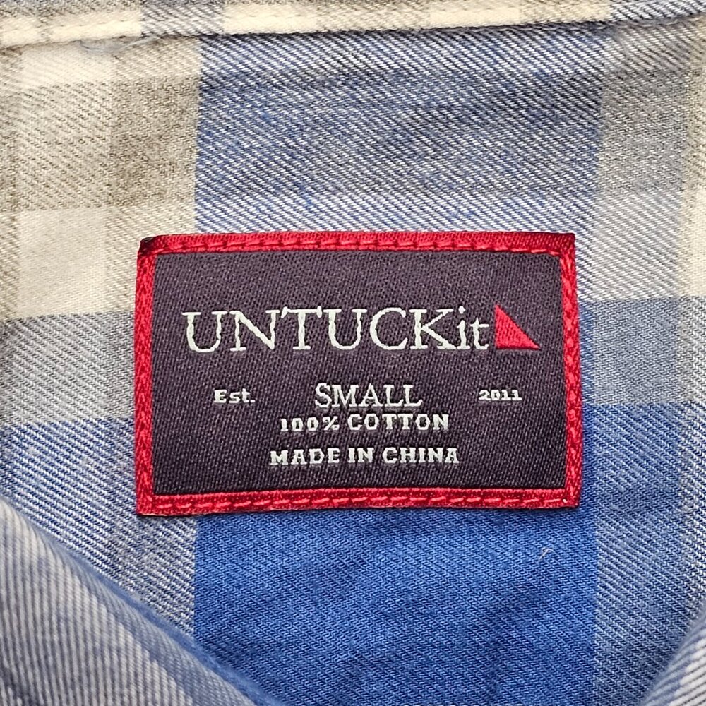 Untuckit Light Flannel Button Down S - image 4